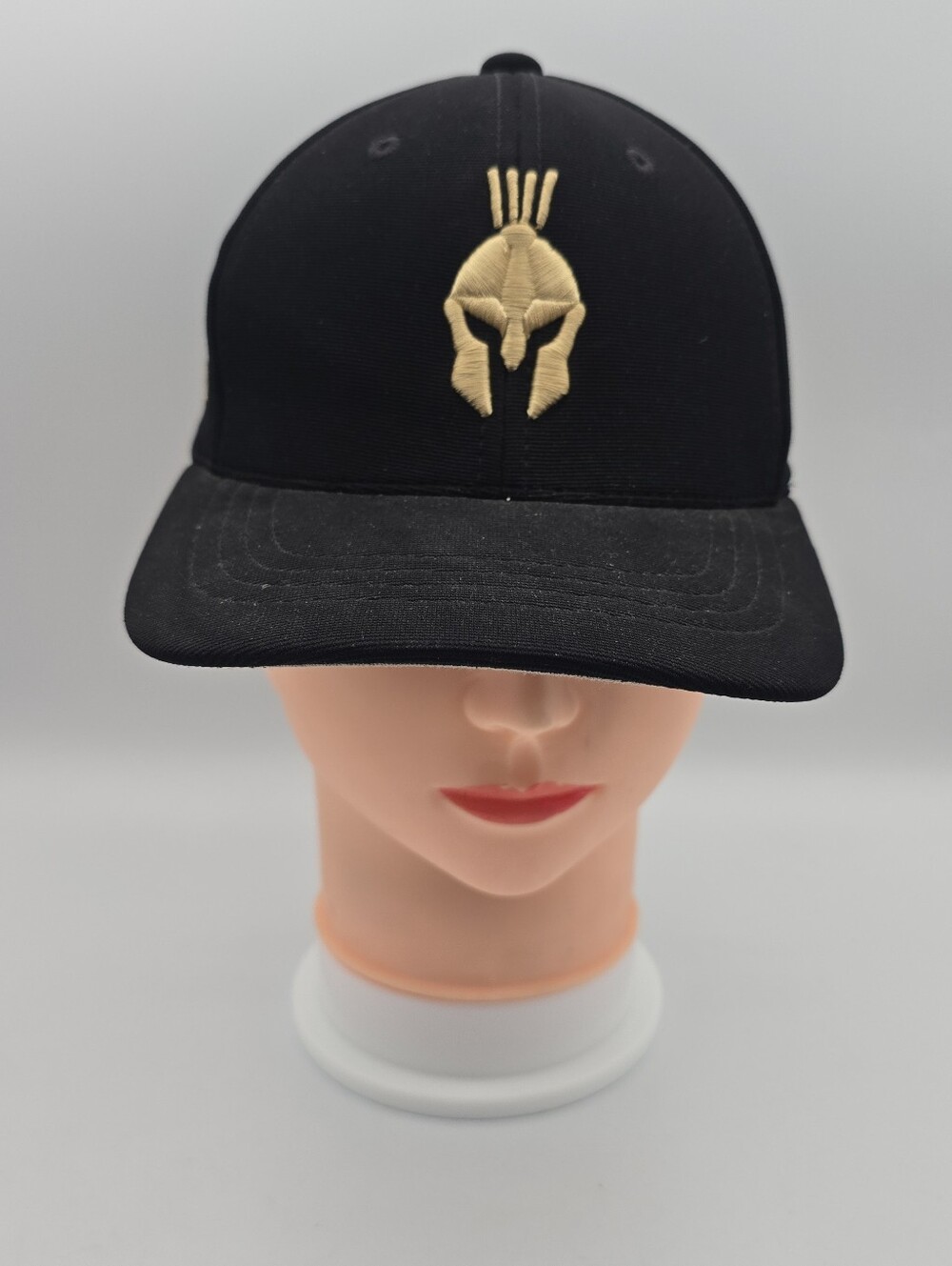 Pacific Headwear Viken A9 Baseball Bat Spartan Logo Black Hat Youth 6 3/8-6 7/8